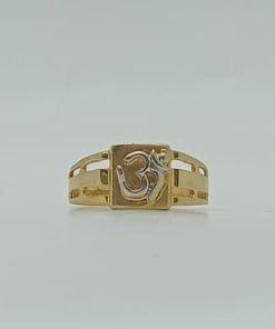 Alternative view of 'OM' 22K Hallmark Yellow Gold Ring - 11
