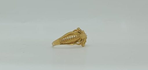 Flora 22K Hallmark Yellow Gold Ring - 14 - Image 3