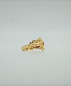 Alternative view of Meena 22K Hallmark Gold Ring - 6