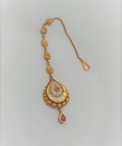 Alternative view of 22k Gold Bridal Maang Tikka By Vachya Jewels