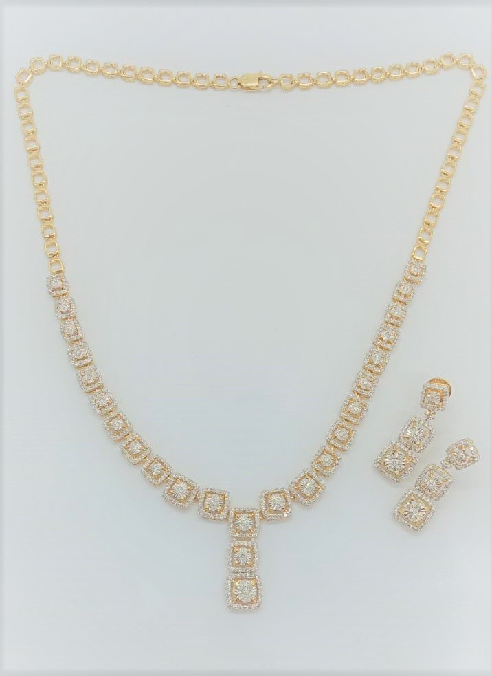 The Soul Box Design Diamond Necklace Set - Image 3