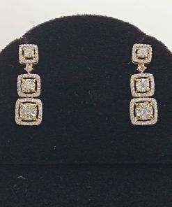 Alternative view of The Soul Box Design Diamond Necklace Set