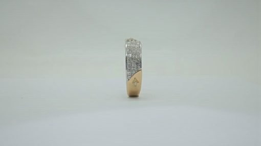 Vachya Princess Cut Diamond Engagement Band Ring - Image 3