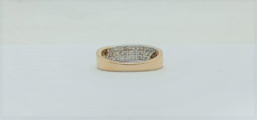 Vachya Princess Cut Diamond Engagement Band Ring - Image 4