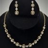 Round Circle Design New Diamond Necklace Set