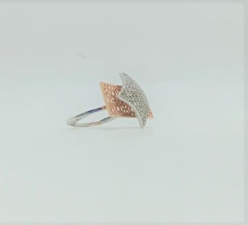 Unique Square Shape Diamond Cocktail Ring - Image 3