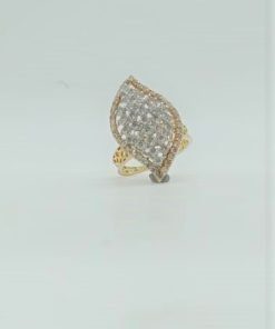 Latest 14K Natural Diamond & Gold Cocktail Ring