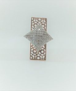 Unique Square Shape Diamond Cocktail Ring