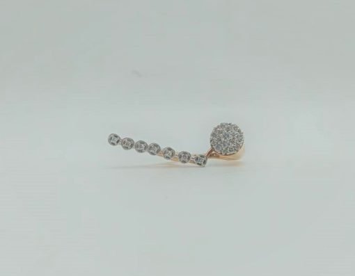 14K Rose Gold Heart Create Diamond Cocktail Ring - Image 2