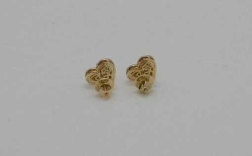 Diamond Studded Heart Earrings-1 - Image 3