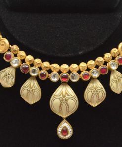 Alternative view of 22K Antique Gold Necklace Set - 1