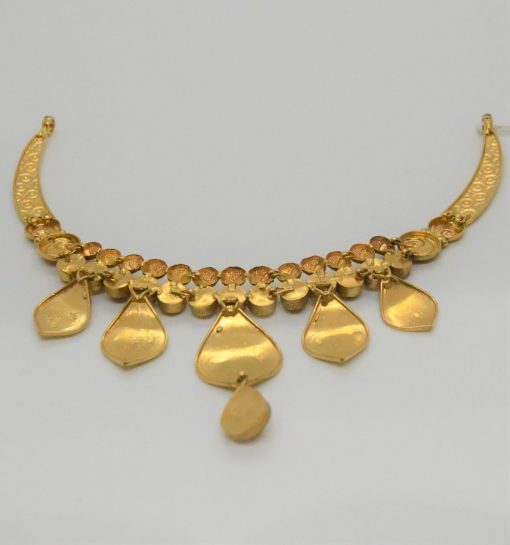 22K Antique Gold Necklace Set - 1 - Image 6