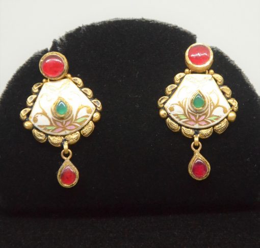 22K Antique Gold Necklace Set - 7 - Image 3