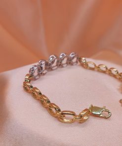 Alternative view of Unique Ladies Diamond Box Bracelet