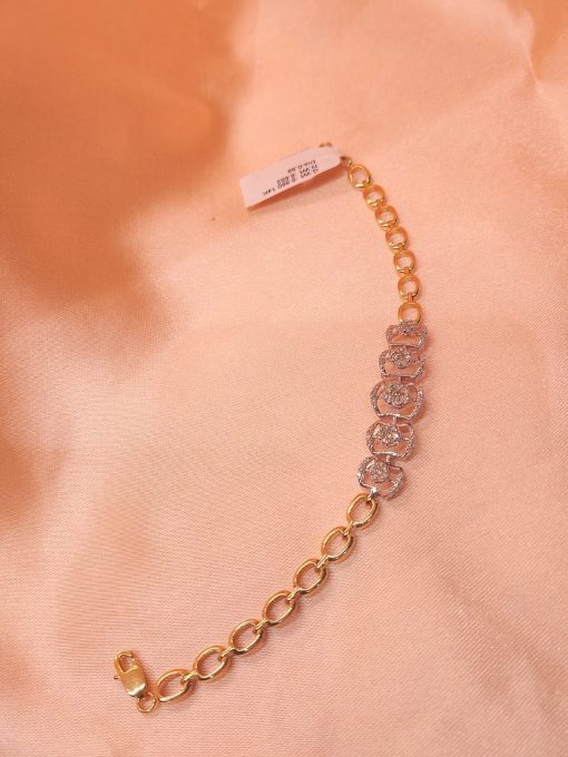 Unique Ladies Diamond Box Bracelet - Image 3