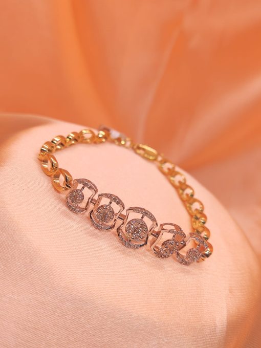 Unique Ladies Diamond Box Bracelet