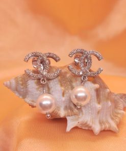 Alternative view of Pearl CC Diamond Earrings