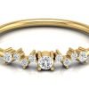 Zig Zag Diamond Ring