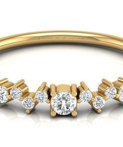Zig Zag Diamond Ring