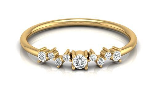 Zig Zag Diamond Ring