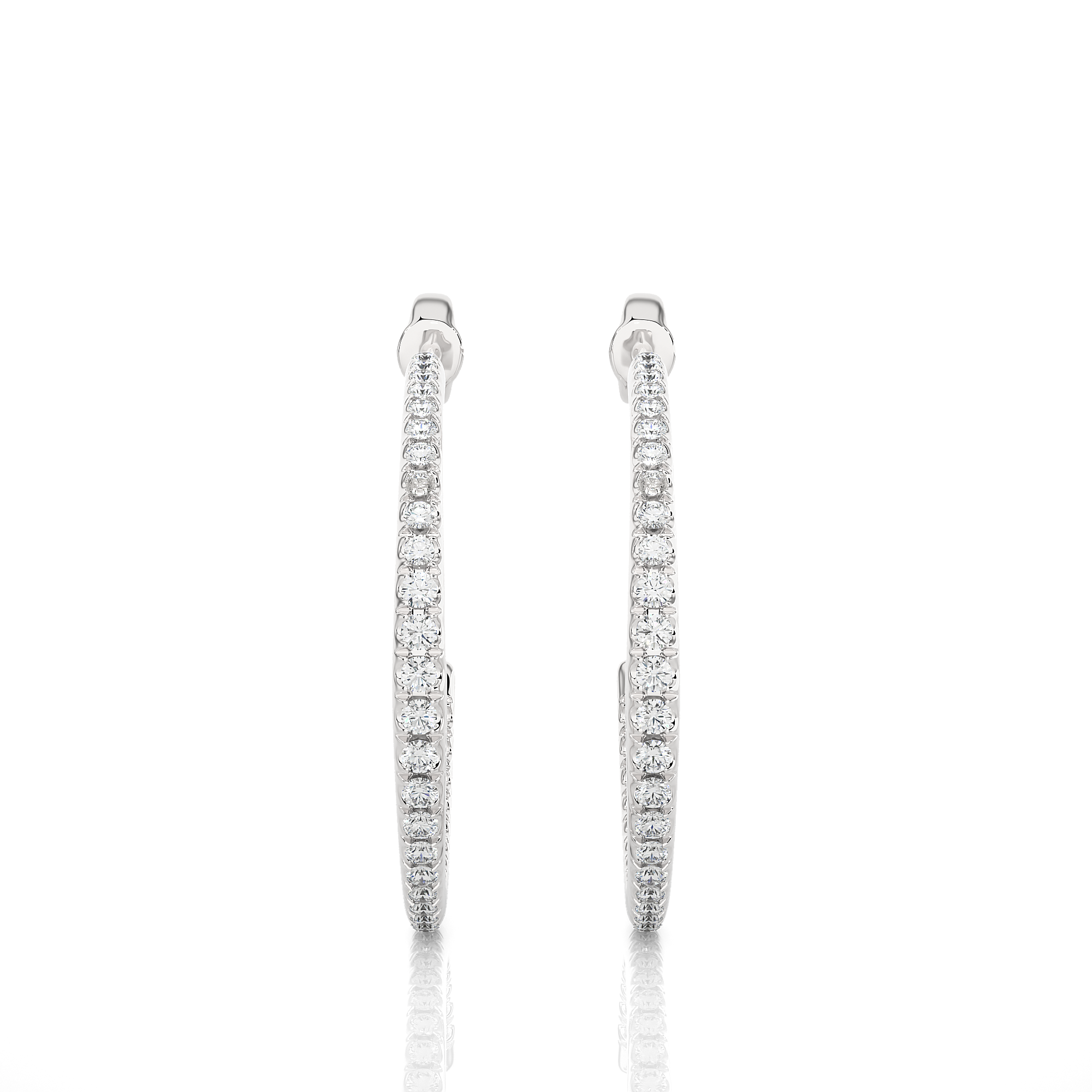 HALF ROUND DIAMOND STUDS - Image 2