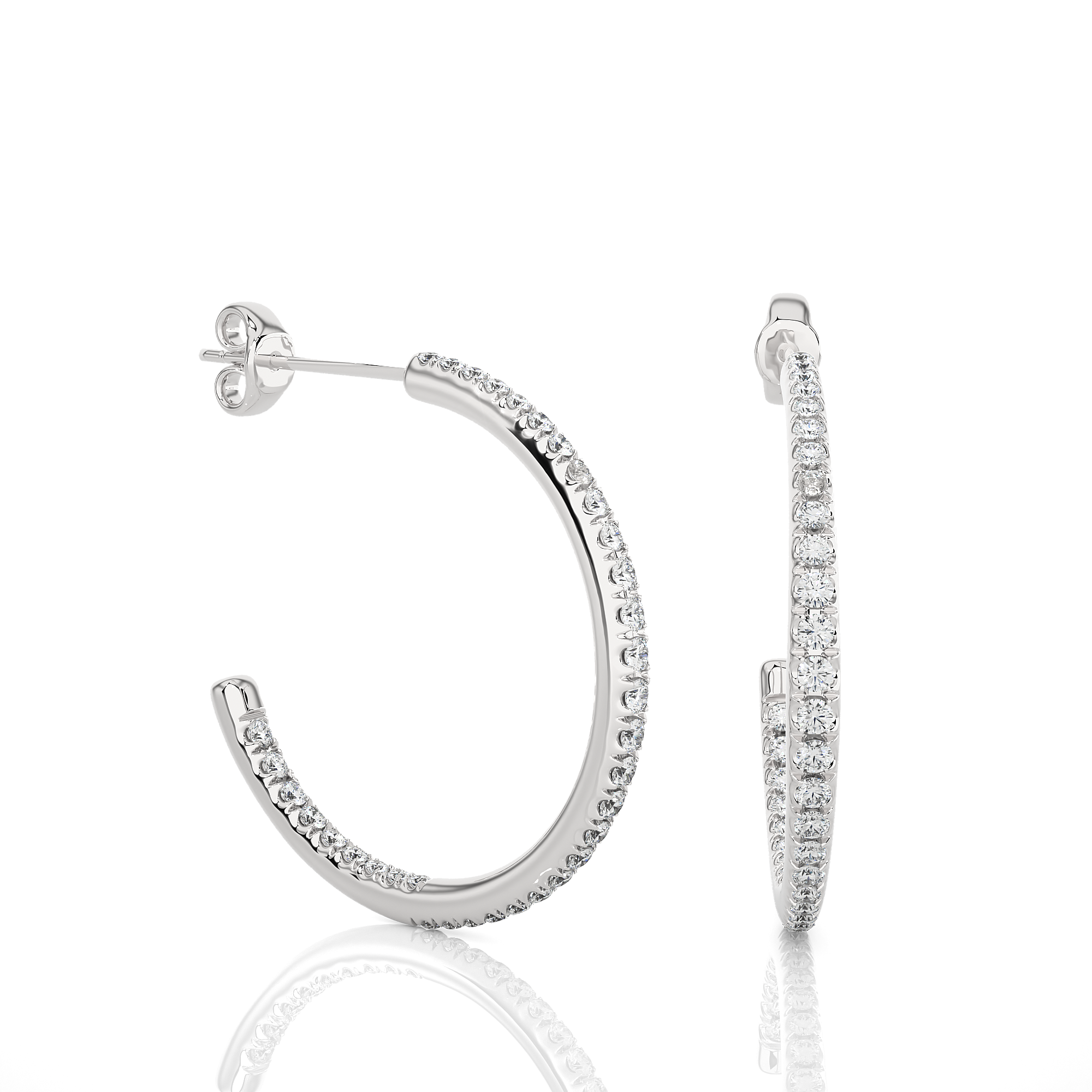 HALF ROUND DIAMOND STUDS - Image 6