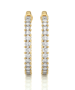 Alternative view of ZIG ZAG HALF ROUND DIAMOND BALI