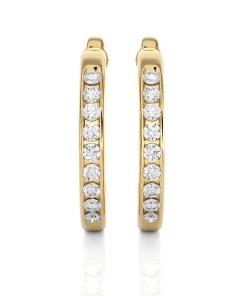 Alternative view of Half round diamond bali