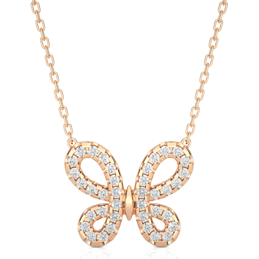 Butterfly Diamond Pendant