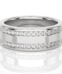 Unisex Diamond Band Ring