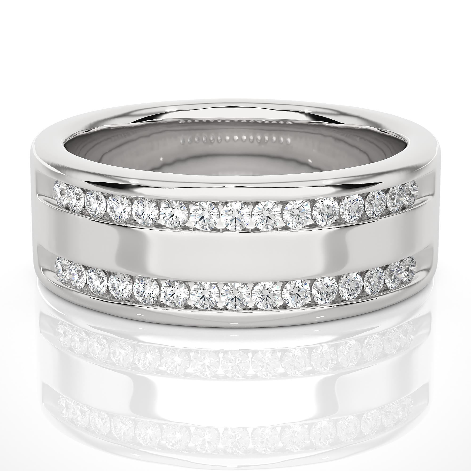 Unisex Diamond Band Ring