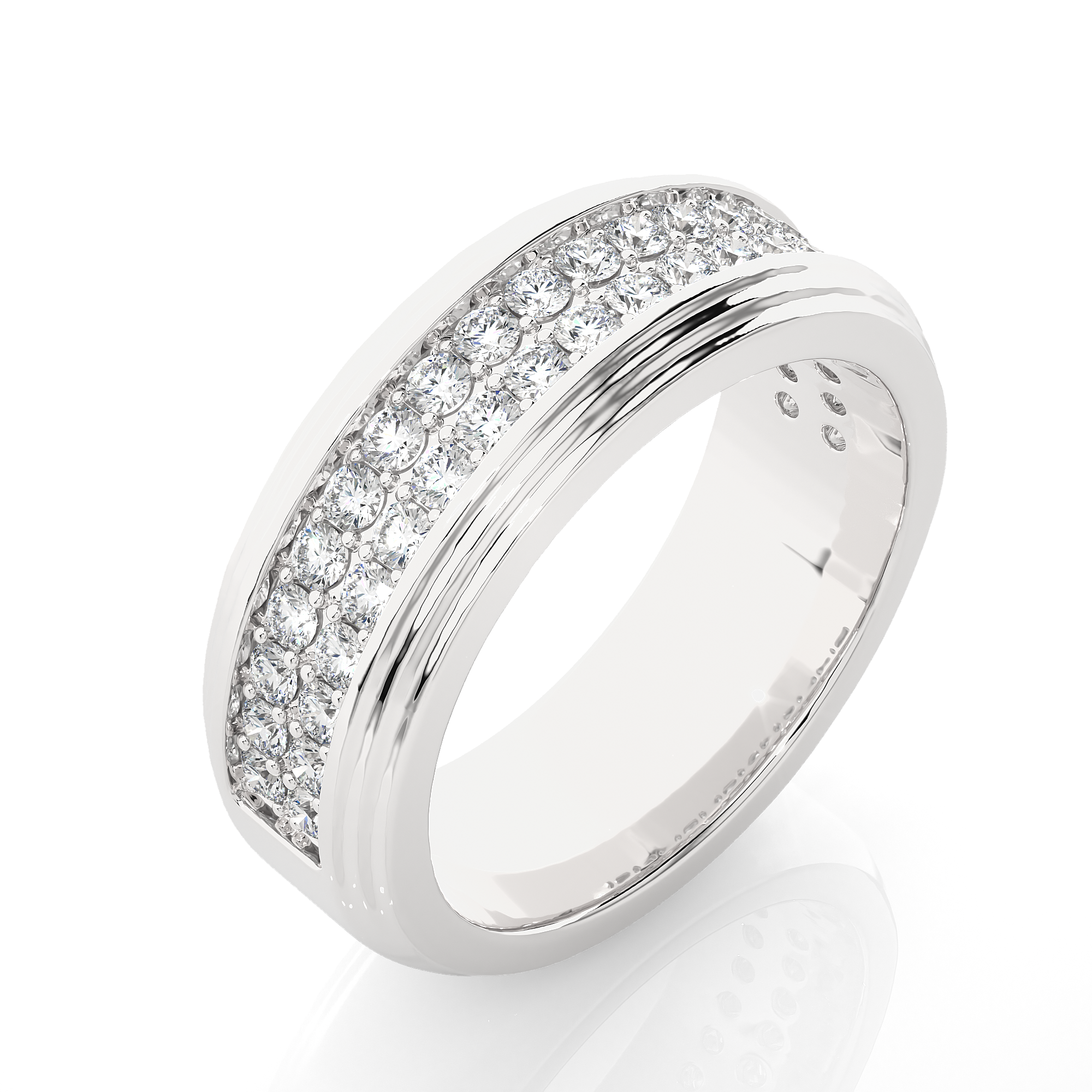 Round Band Diamond Ring - Image 6