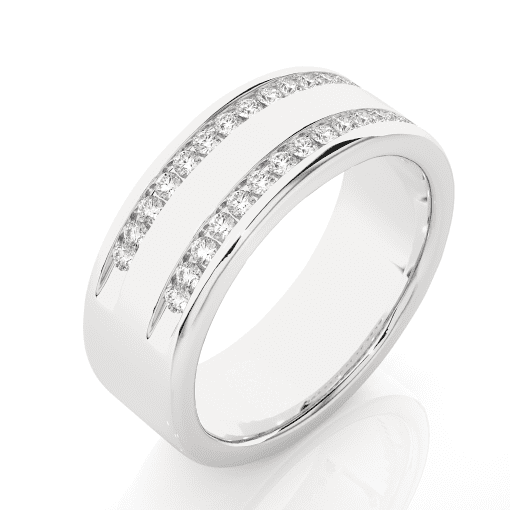 Unisex Diamond Band Ring - Image 6