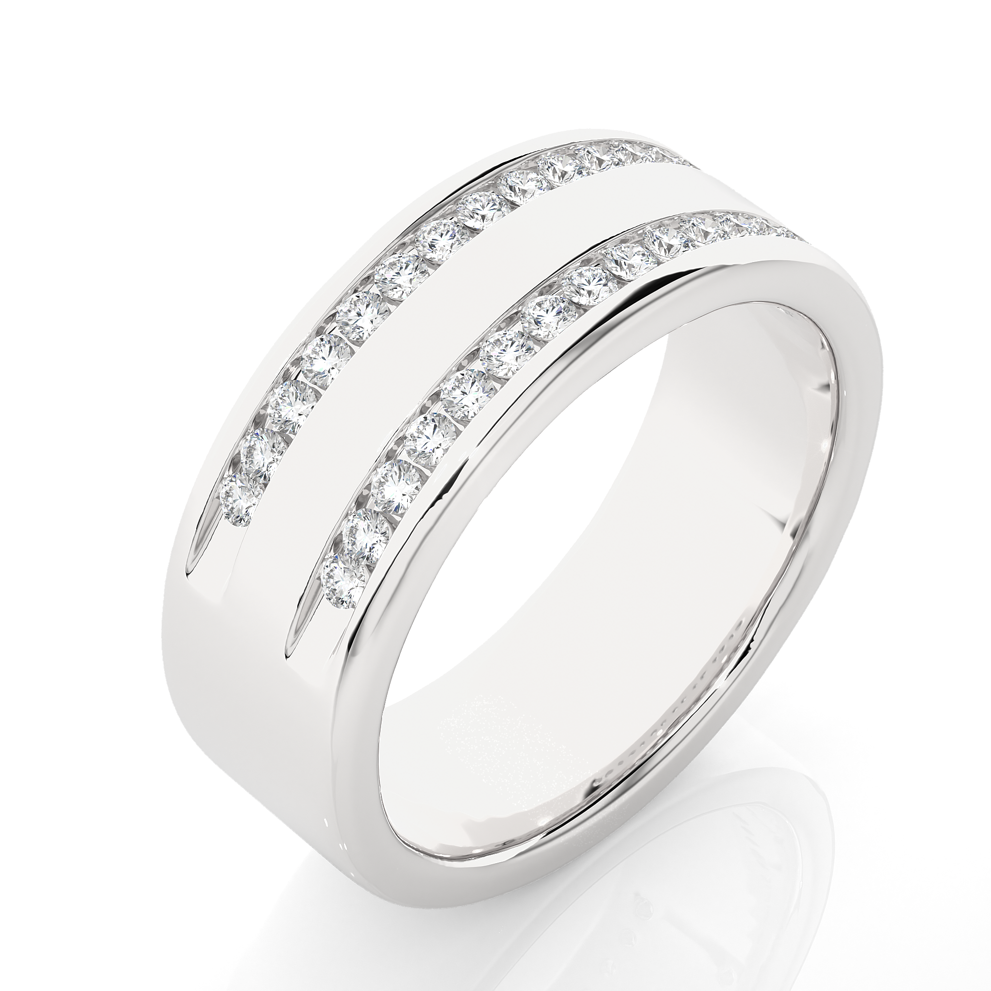 Unisex Diamond Band Ring - Image 6