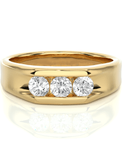 Unisex Round Diamond Band