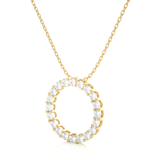 Round Diamond Pendant - Image 6