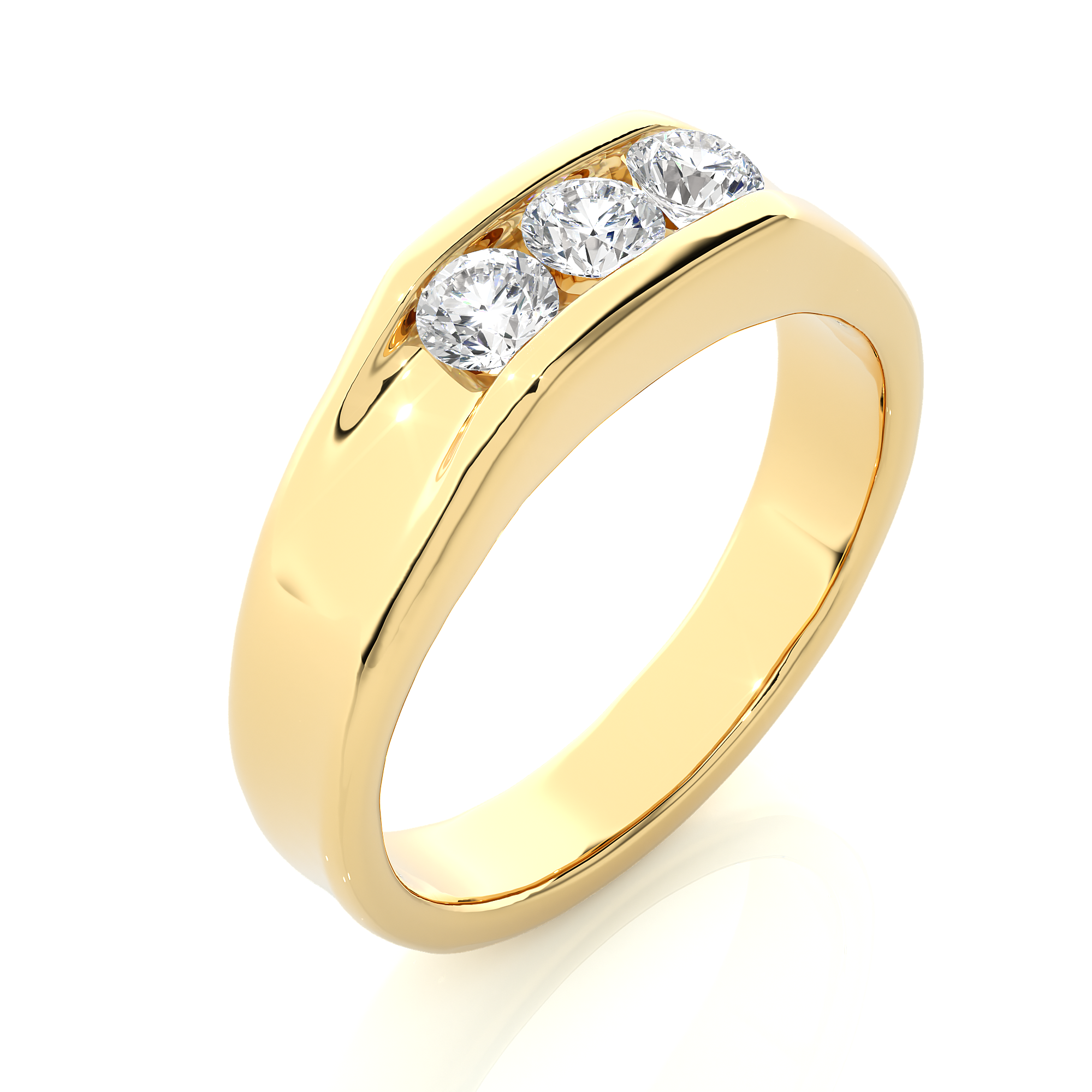 Unisex Round Diamond Band - Image 6