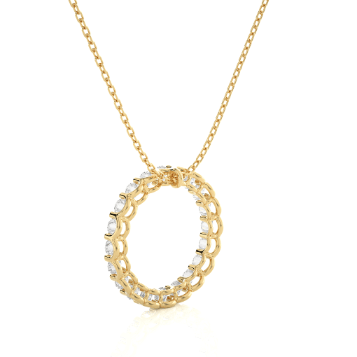 Round Diamond Pendant - Image 4