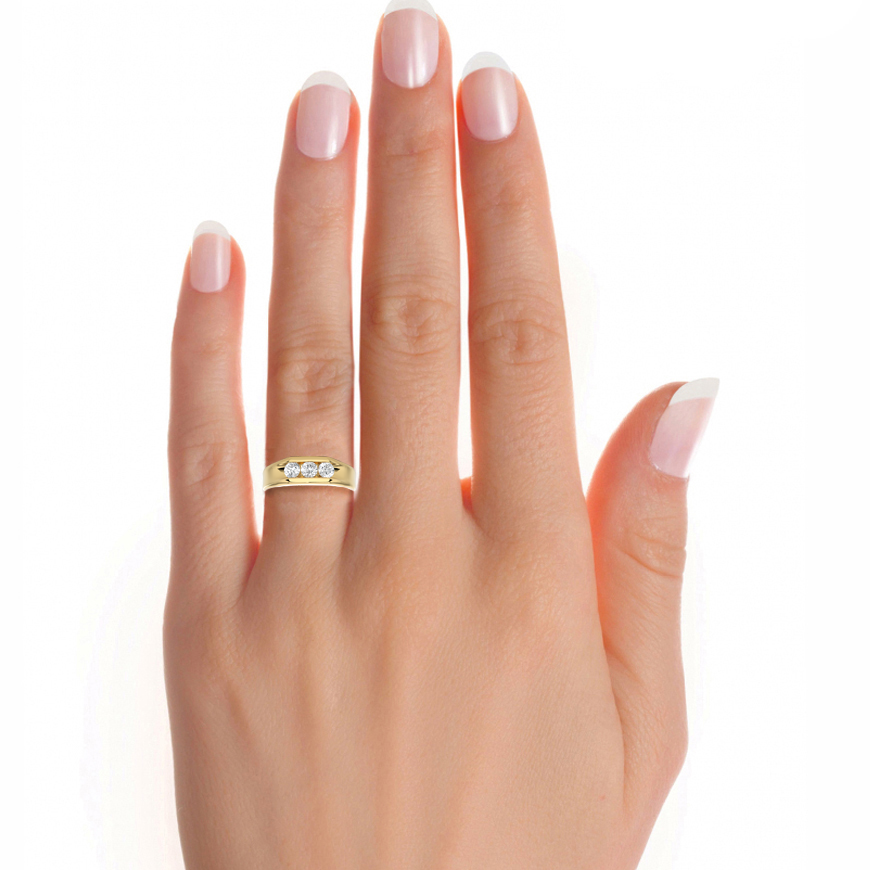 Unisex Round Diamond Band - Image 3