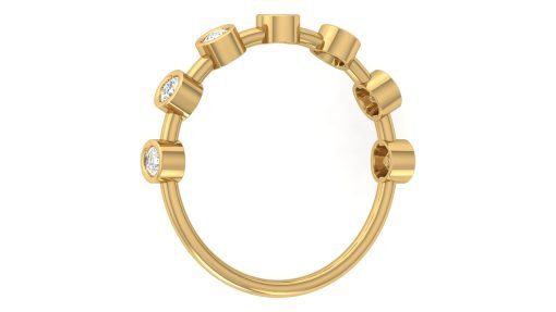 Single Diamond Band Ring - Image 4