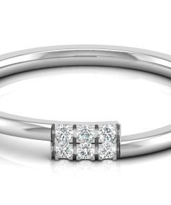 Alternative view of Rectangle Band Diamond Ring