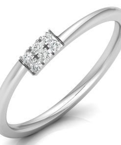 Rectangle Band Diamond Ring