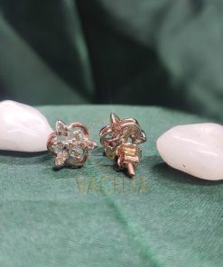 Alternative view of Diamond Flower Studs