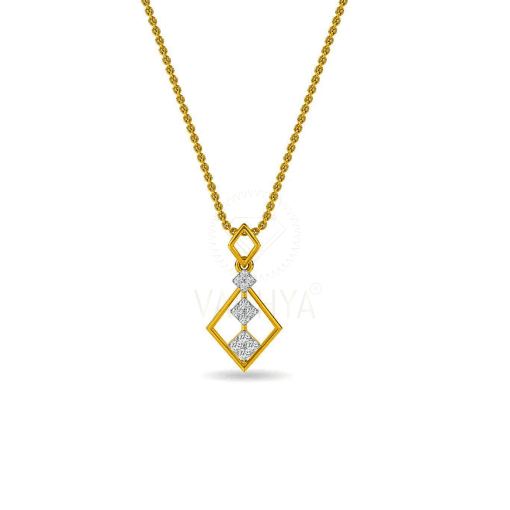 Light Weight Diamond Pendant 2