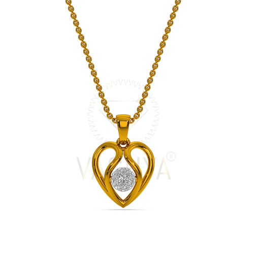 Light Weight Diamond Pendant 9