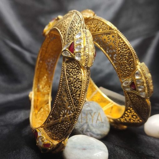 Antique Gold Bangles Pair 1