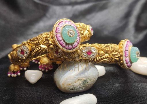Antique Gold Bangles Pair 2 - Image 6