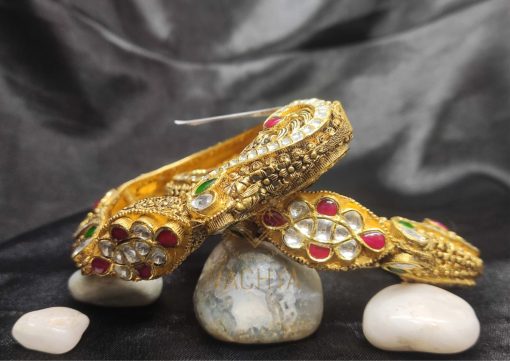 Antique Gold Bangles Pair 5 - Image 2