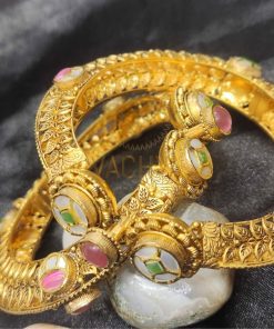 Alternative view of Antique Gold Bangles Pair 3
