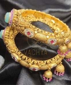 Alternative view of Antique Gold Bangles Pair 2